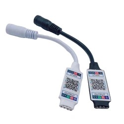 Mini RGB Bluetooth Controller DC 5V 12V 24V Mini Music Bluetooth Controller Light Strip Controller For RGB RGBW LED Strip