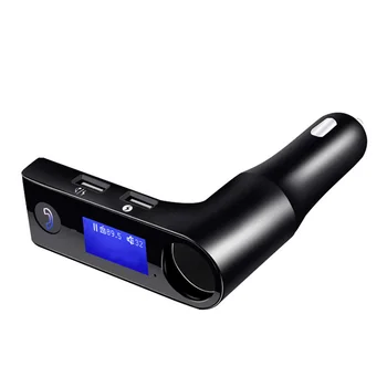 

Car MP3 Bluetooth4.1 Player Handsfree FM Transmitter Support U Disk Phone Dual USB Chargers Power Adapter