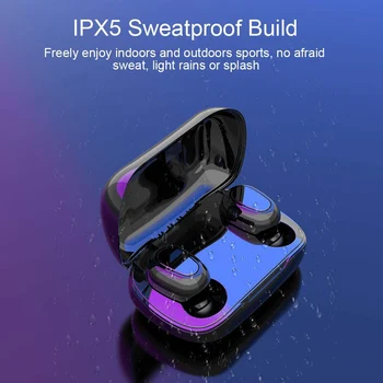 

Stereo Sports Wireless Earbuds Bluetooth 5.0 Headphones Noise Cancelling TWS In-ear Earphones with Charging Case