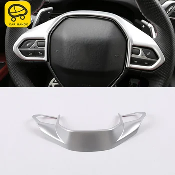 

CAR MANGO for Peugeot 5008 2017-2020 Auto Car-styling Steering Wheel Cover Trim Sticker Cover Interior Accessories