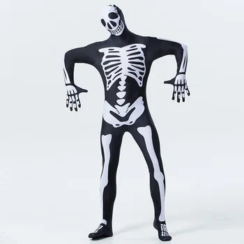 

Skeleton Bodysuit Costume Zentai Halloween Cosplay Men Material Item Type Source Characters Carnival Horror Is Brand Name party