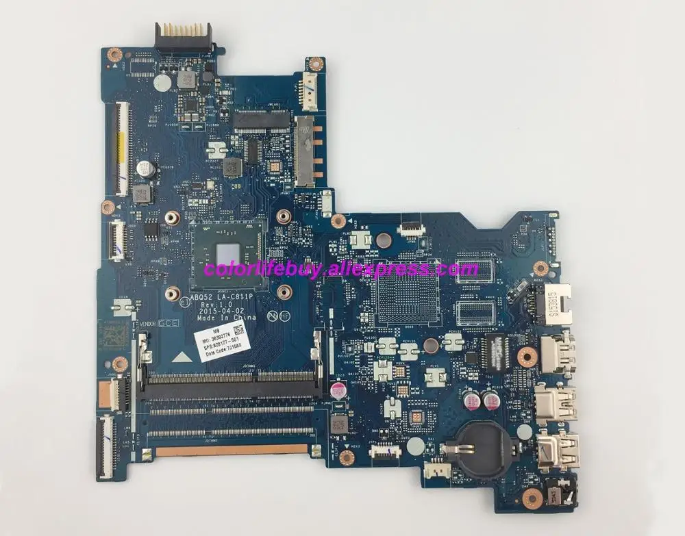 

Натуральная 828177-001 828177-601 ABQ52 LA-C811P UMA CelN3150 материнская плата для ноутбука HP Тетрадь 15 15-AC серии Тетрадь ПК