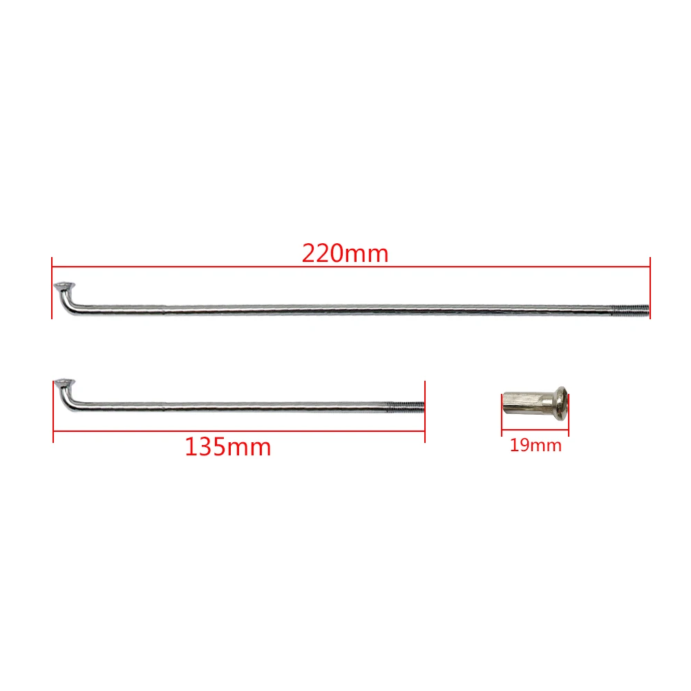 40pcs/set Motorcycle Motorbike Front and Rear Rim Wheel Spokes Kit For BMW R12 R75 R72 M1 M72 Ural CJ K 750 dirt bike wheel spoke