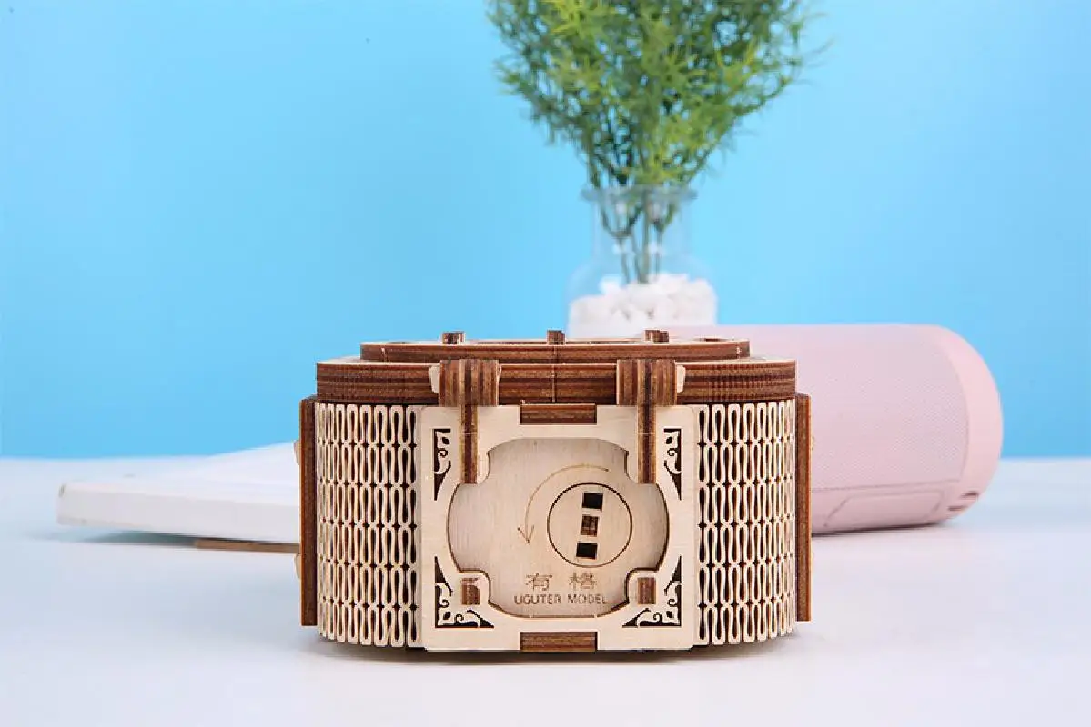 Деревянная 3D головоломка модель Ювелирная музыкальная шкатулка DIY механический привод модель комплект Деревянный конструктор фигурка взрослый головоломка игрушка детский подарок