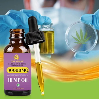 

Dalaimay 100% Natural Herbal Extract Pure Essential Oils Hemp Seed Oil Face Skin Care Body Massage For Pain Relief