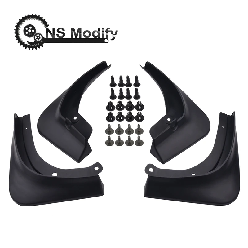 

4Pcs Car Mud Guards Fender Mudflaps Front / Rear Mudguard Mud Flaps Splash Guards For Tesla Model 3 2016 - 2019 Car Styling