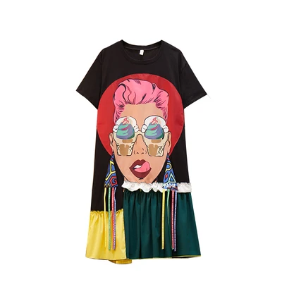 ops Tassel Irregular T Shirt Loose Plus Size Big