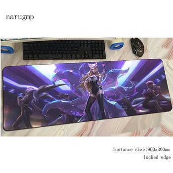 

Ahri sexy padmouse gaming mousepad game Natural Rubber large mouse pad gamer computer desk wrist rest mat notbook mousemat pc