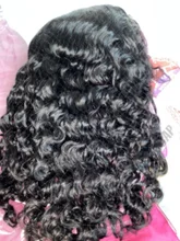 Pelucas de cabello humano peruano para mujeres negras, postizo de ondas profundas con cierre de encaje, 4x4