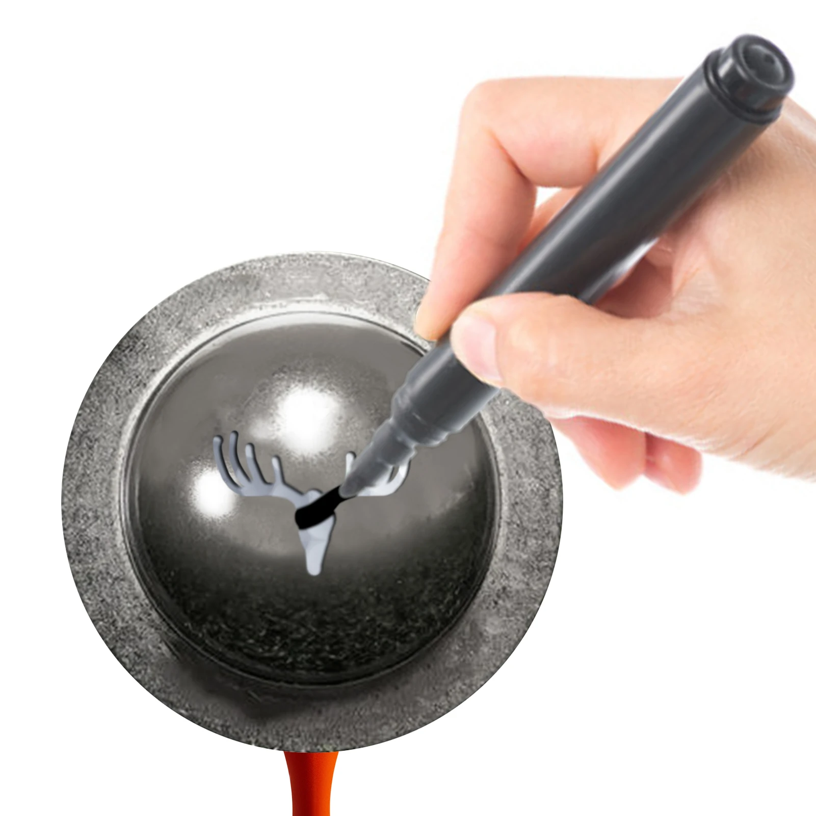 Golf ball liner golf ball drawing alignment stencils marking tool stainless steel marker tool for accessories golf ball mark golf training accessories