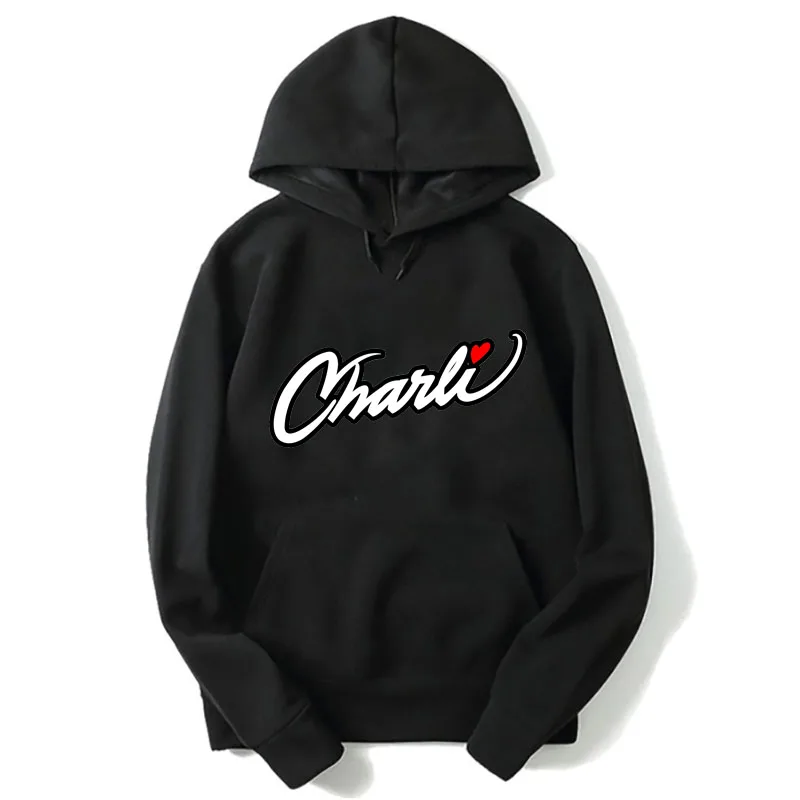Женская толстовка с капюшоном Charli amielio полосатые Повседневные пуловеры длинным