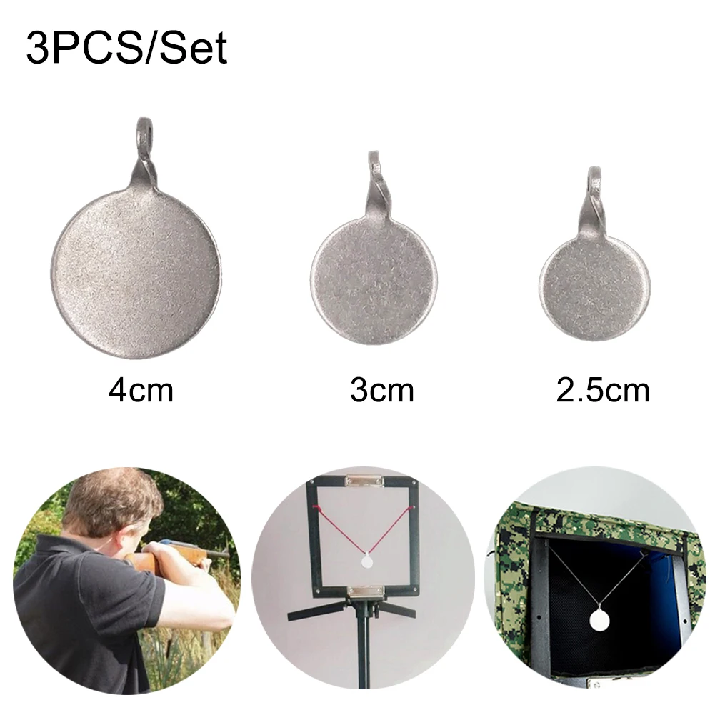 

3 Pcs/10pcs Hunting Stainless Steel Target Bullseye Shooting Target for Slingshot Reactive Splatter Paper Target Sticker New