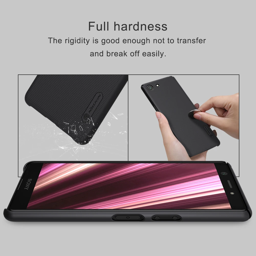 Для sony Xperia XZ4 Compact чехол Nillkin матовый защитный жесткий чехол для задней панели матовый чехол для sony Xperia XZ4 Compact Подарочный держатель
