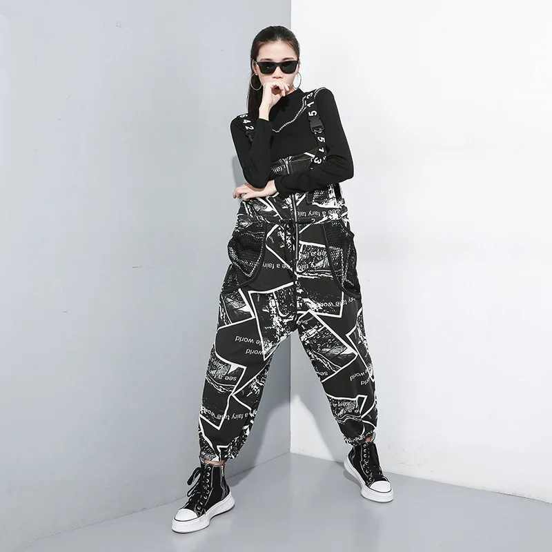Max LuLu осенние модные роскошные корейские камуфляжные брюки женские панк уличная женская костюм с сеткой винтажные печатные свободные брюки