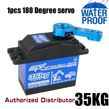 

Waterproof SPT5435LV 35kg Large Torque Digital Standard Servo For 1/8 1/5 RC Car baja Climber Airplane Robotic Metal Gear