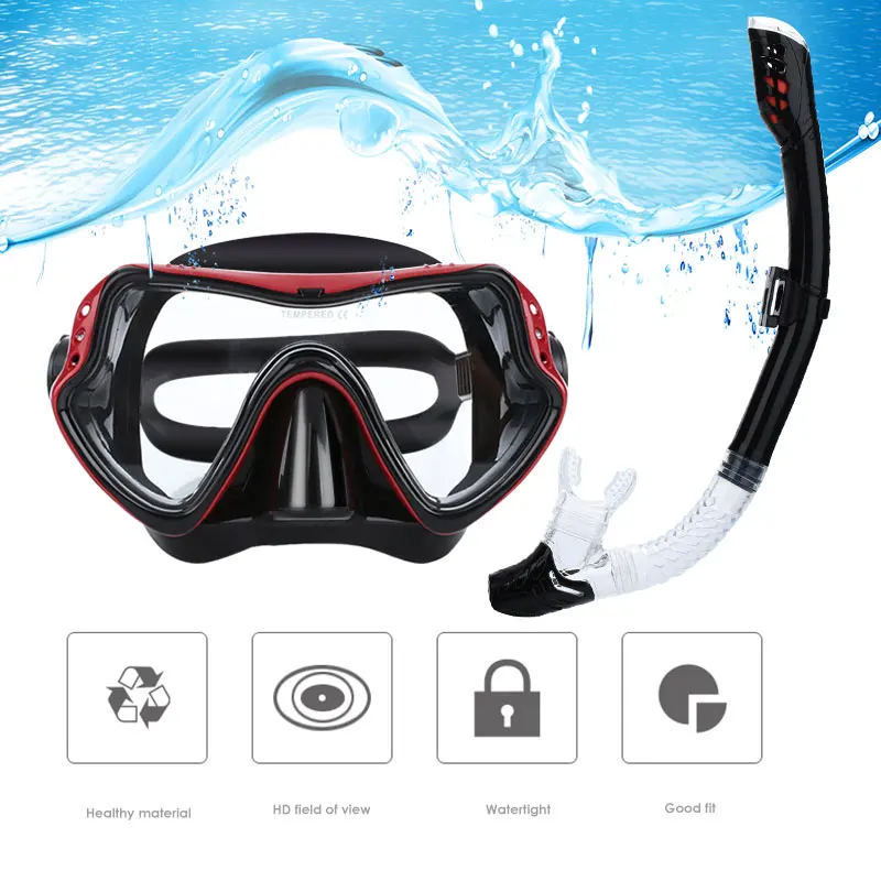Портативные очки для подводного плавания плавательный бассейн очки для плавания плавание зеркало Pc анти УФ практичный силикон нагрудник