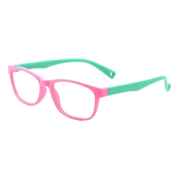 

Children's Anti-Blu-Ray Glasses Silicone Children's Square Glasses Goggles Anti-Computer Cell Phone Blu-Ray Glasses