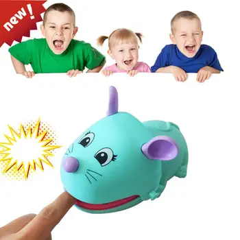 

Funny Mouse Mouth Biting Finger Game Trick Prank Prop Kids Interactive Toy