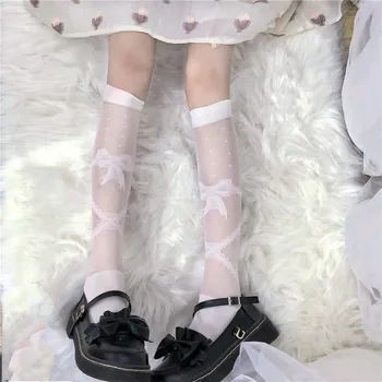 

Japanese Soft Girl Women Cute Kawaii Lolita Sock Girl High Student Summer Thin Sweet Princess Bow Lace Short Pile of Socks