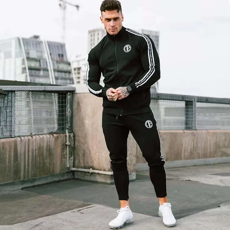 

High quality new Autumn brand sporting suit men Suit Men Hoodies Sets Mens Gyms Sportswear Jogger Suit Male Tracksuit sets