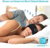 Bluetooth Sleeping Headphones Sports Headband Thin Soft Elastic Comfortable Wireless Music Earphones Eye Mask for Side Sleeper 2