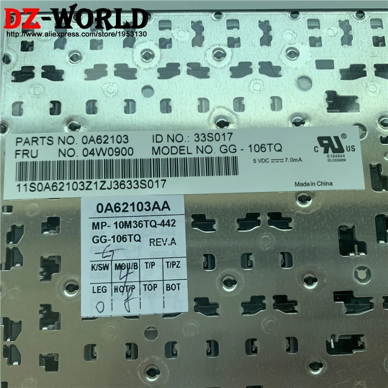 / TR Турецкая клавиатура для lenovo Thinkpad E520 E525 ноутбук Турция Teclado 04W0864 04W0900