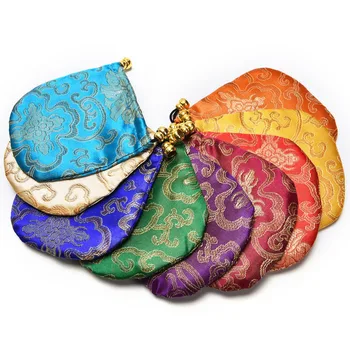 

1Pcs Jewelry Display Mini Jewelry Drawstring Bags Women Jewelry Storage Bag Chinese Silk Embroidery Packaging Bags