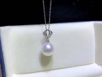 

Crown 925 Sterling Silver Pendant Setting Mounting Findings Component for Oyster Akoya Edison Pearls Corals Jade Stones Beads