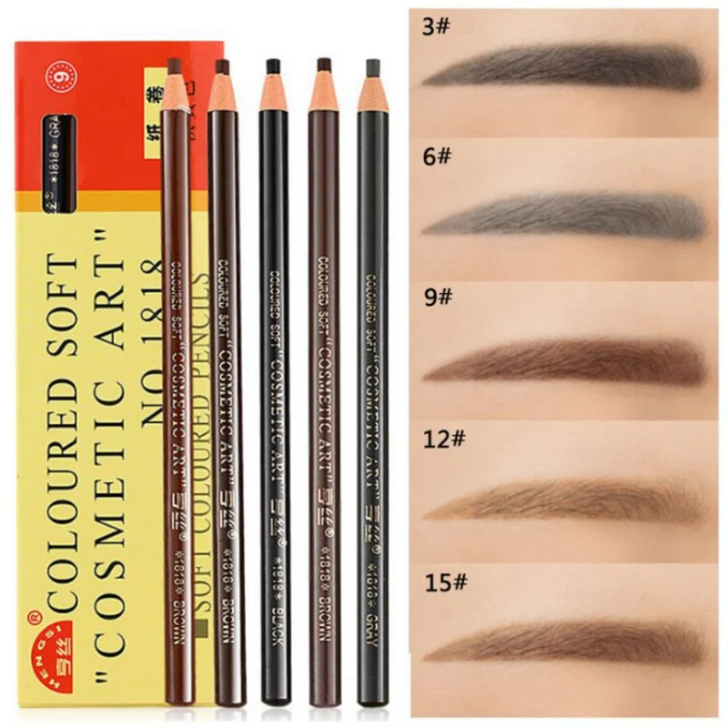 

Waterproof Eyebrow Pencil Sweat-proof Long Lasting Easy Coloring Eyebrow Pen Eyebrow Enhancers Pencil