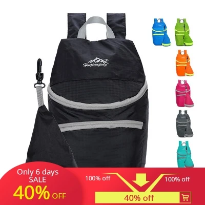

Ultra light folding travel bag backpack unisex outdoor hiking backpack