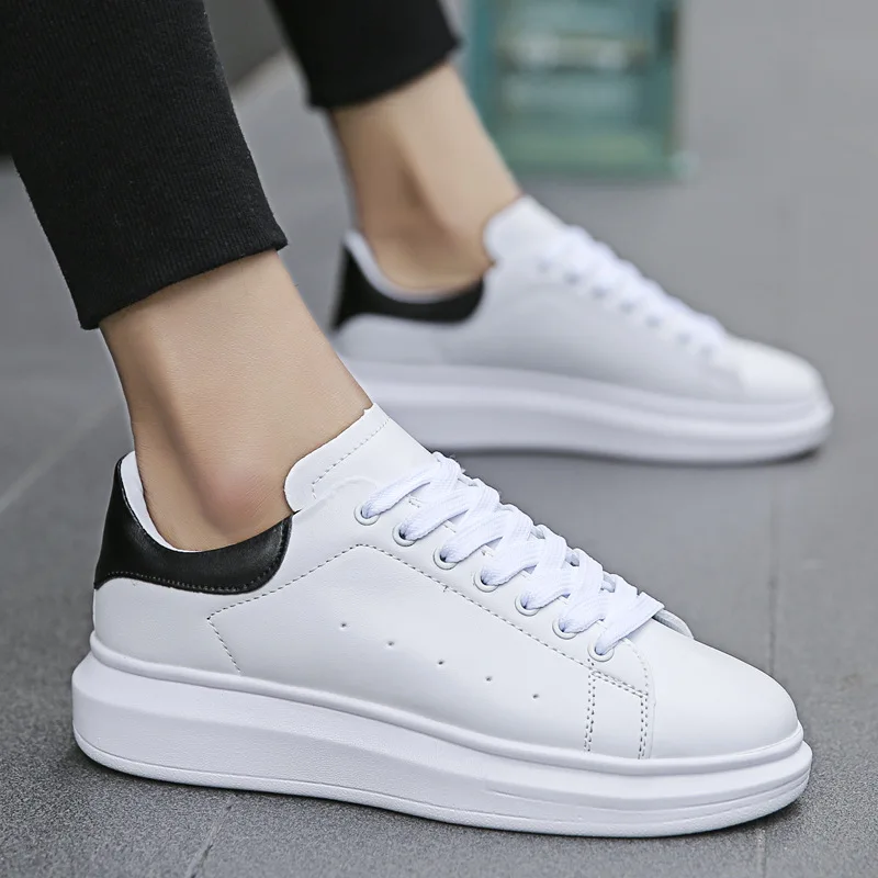 Goedkoop 2019 Nieuwe Mannen Casual Schoenen Designer Sneakers Lederen Mannen Schoenen Mode Comfortabele lichtgewicht Schoenen Schoeisel Zapatillas C1 10A