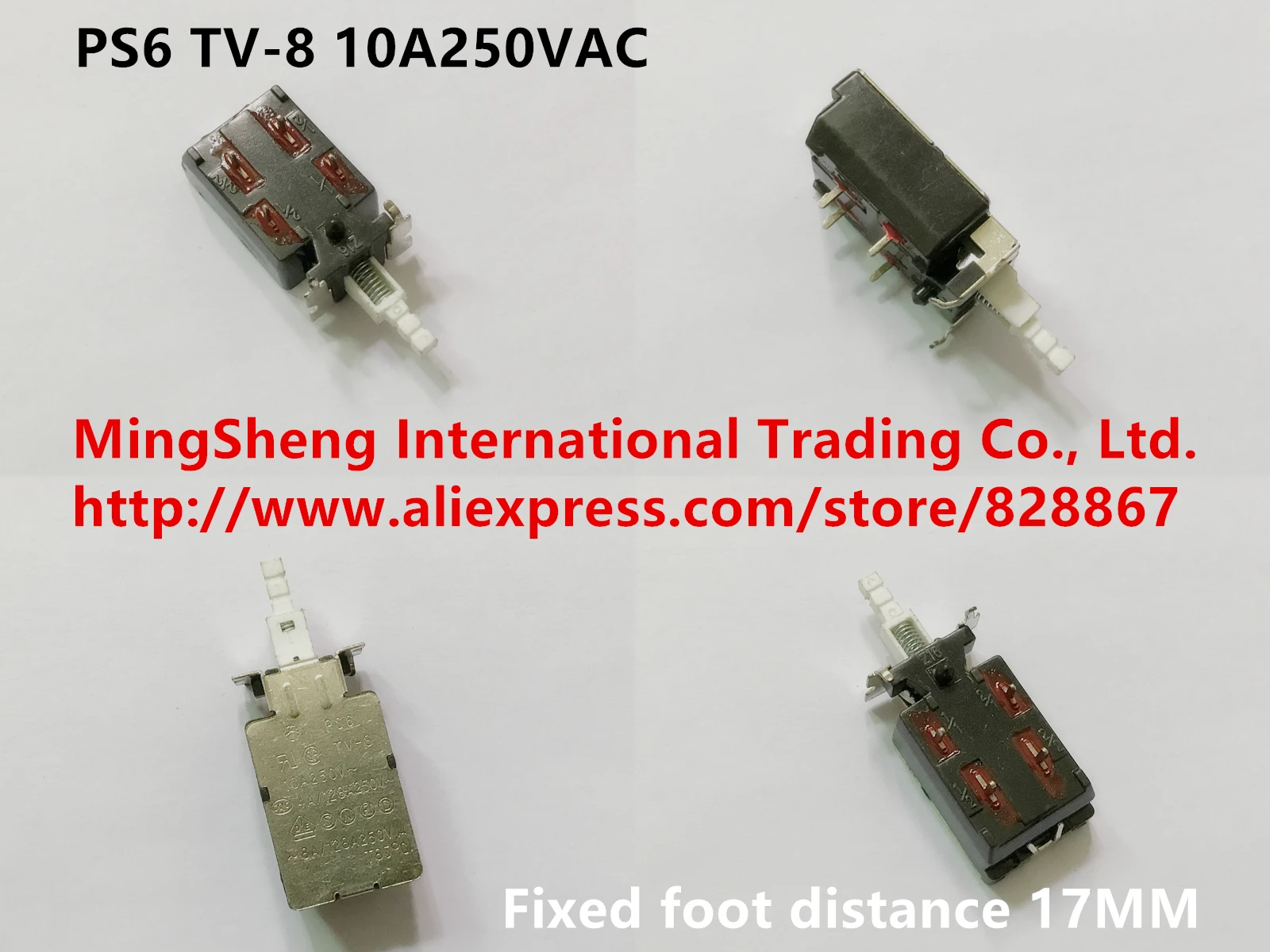 Оригинальный новый 100% PS6 TV-8 10A250VAC 4pin кнопочный переключатель острый ножной