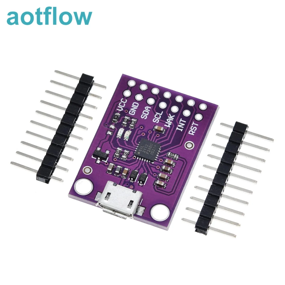 CP2112-Debug-Board-USB-to-SMBus-I2C-Communication-Module-2-0-MicroUSB-2112-Evaluation-Kit-for-3