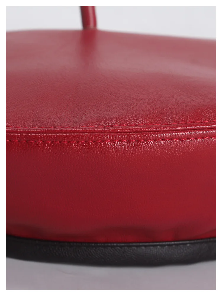 Фибоначчи ПУ Берет Шляпа Сплошной черный плоский красный искусственная кожа Модные Женские французские береты