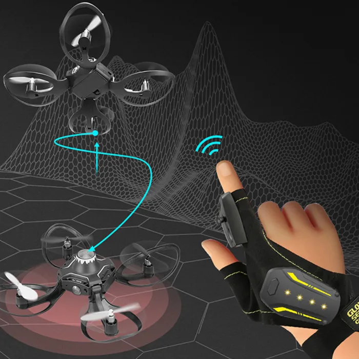 Дрон с управлением жестами Радиоуправляемый квадрокоптер для начинающих на высоте удерживающий датчик гравитации один ключ посадка BM88
