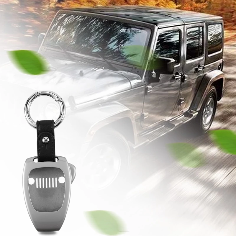 Чехол обложка с кольцом для ключей Jeep Wrangler JK 2008 2017 Compass 2015 Patriot 2011