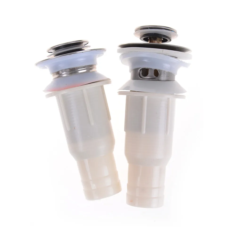 15.5*6cm Drain Stopper Bath Basin Overflow Hole Sink Tap Push Button Pop up Waste Plug Slotted Kitchen Bathroom Sinks Drains