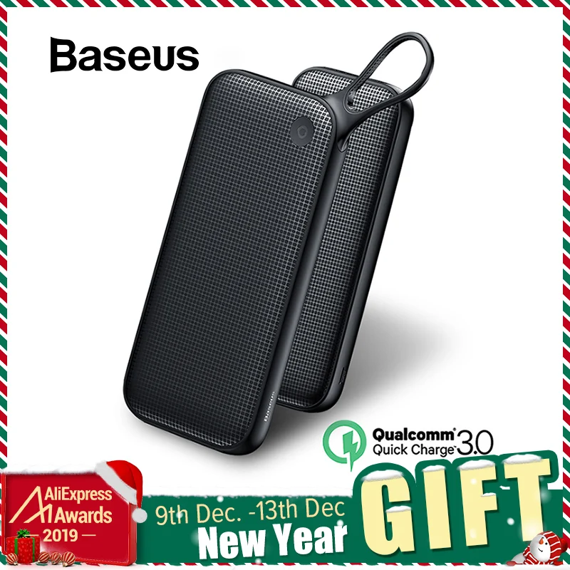Ceny Baseus 20000mAh Power Bank podwójne szybkie ładowanie 3.0 USB bateria zewnętrzna dla iPhone 11 Pro Max 18W PD szybka ładowarka Powerbank