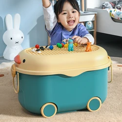 Children'S Toy Storage Box Building Block Storage Cover Large Capacity Plastic Container Snack Clothing Box