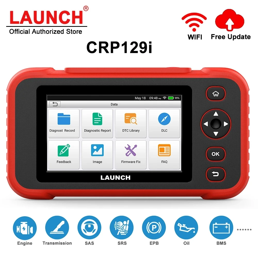 Launch Crp129i Obd2 Automotive Scanner Professional Code Reader Abs Sas
