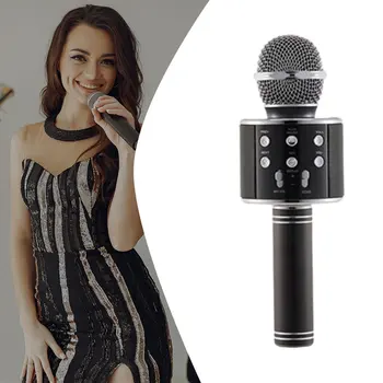 

Wireless USB Microphone Professional Condenser Karaoke Mic Bluetooth Stand Radio Mikrofon Studio Recording Studio