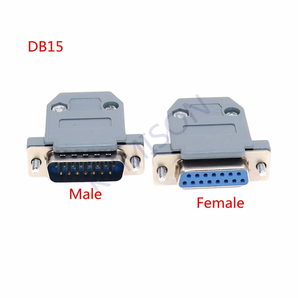 10 шт. RS232 DB15 15-контактный разъем мама/Папа 2-рядный типа пайки D-SUB Штекерный