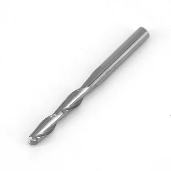 

1/8 17mm Carbide Ball Nose End Mills CNC Router Bits Double Flute Spiral Set To