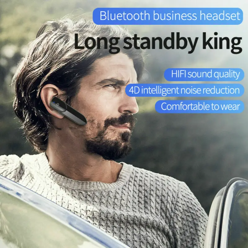 Модный дизайн одиночные Bluetooth беспроводные гарнитуры Hi Fi стерео наушники с