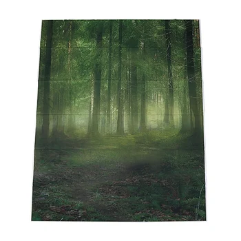 

5x7FT Vinyl Studio Backdrop Photography Prop Foggy Forest Photo Background