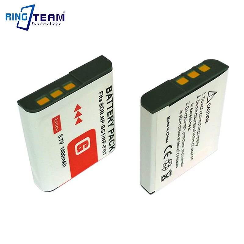 2 Pezzi Fnp-Bg1 Batteria Np-Bg1/Np-Fg1 Per Sony Cyber-Shot Dsc-H3 Dsc-H7 Dsc-H9 Dsc-H20 Dsc-H50 Dsc-H55 Fotocamera Dsc-H70