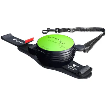 

LISHINU LISHINU ORIGINAL 2 Rope leash for animals tape 3 m size M green