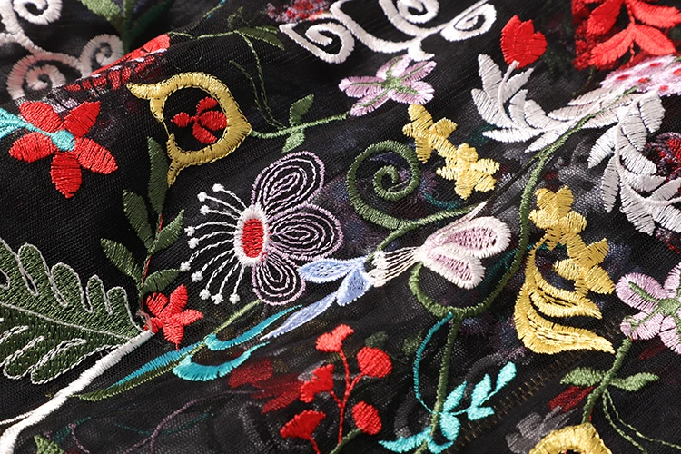AELESEEN подиумная модная Осенняя сетчатая Черная Куртка женская элегантная винтажная верхняя одежда с длинным рукавом и вышивкой бисером