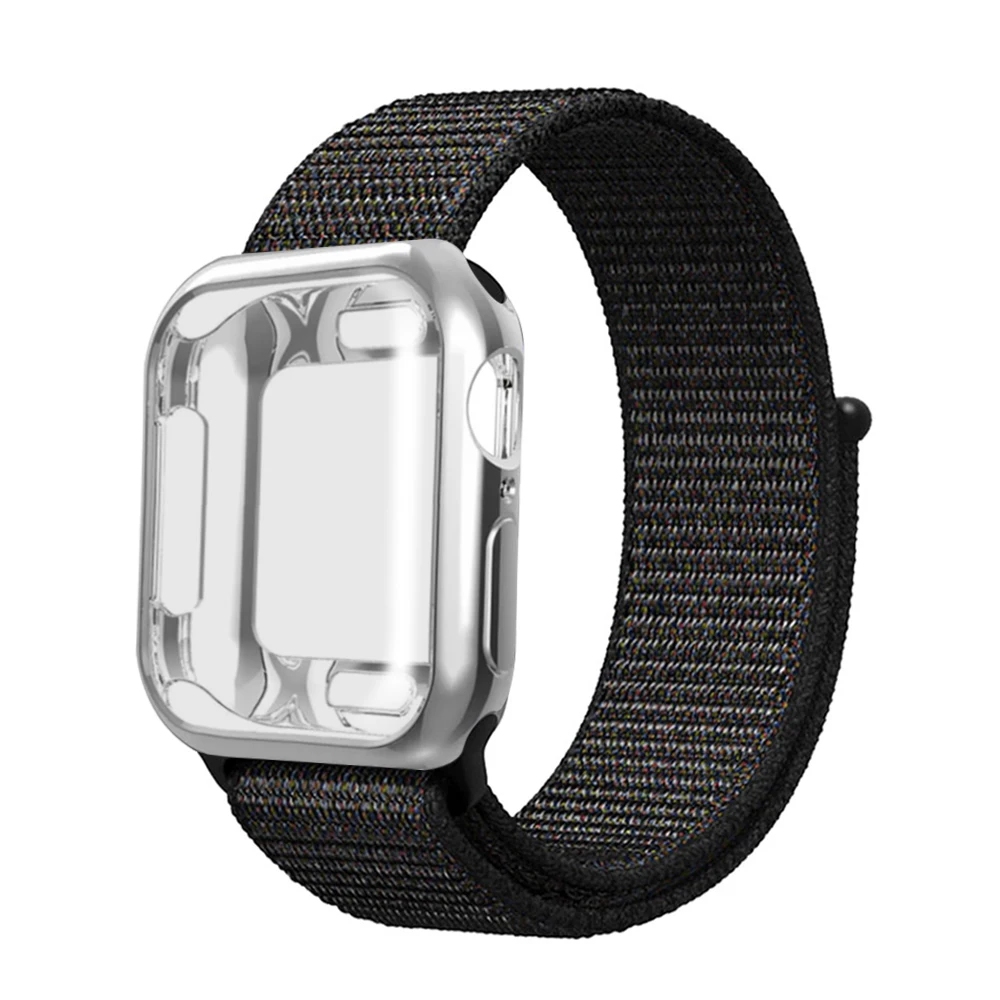 Для случая с нейлоновым ремешком Apple смотреть 5/4/3/2/1 42 мм 38 мм Pulseira Band для iwatch 40 мм 44 мм спортивный браслет