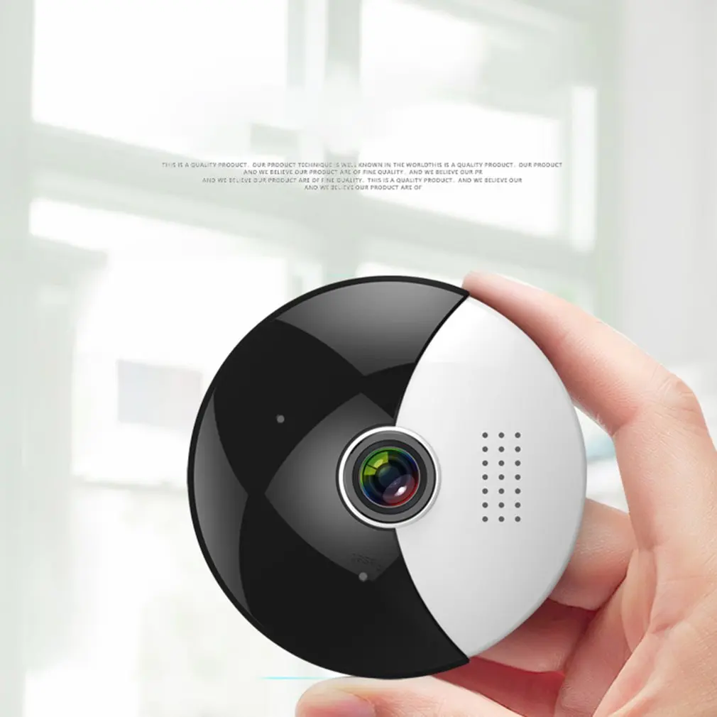 

Round Wireless wifi 360 degree panoramic network camera mobile phone remote monitor
